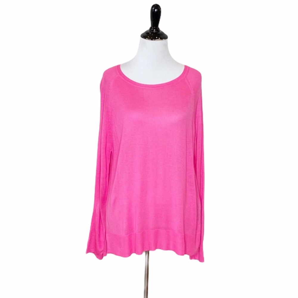 Zara Hot Pink Knit light weight sweater - Size: M